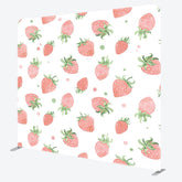 Lofaris White Pink Strawberry Fruit Pillow Cover Backdrop
